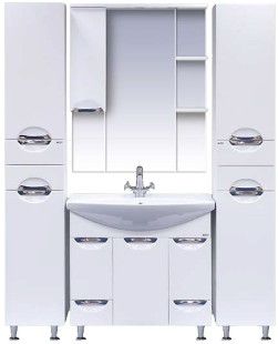 Напольная тумба под раковину Misty Орхидея 85см белый